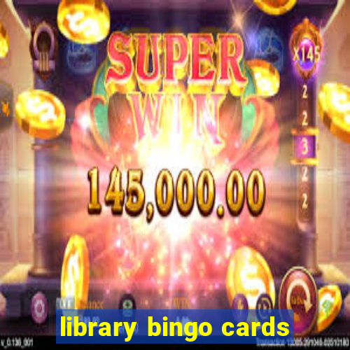 library bingo cards