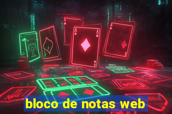 bloco de notas web