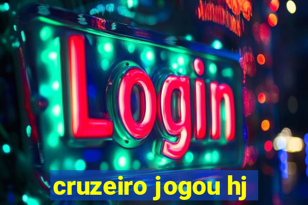 cruzeiro jogou hj