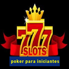 poker para iniciantes