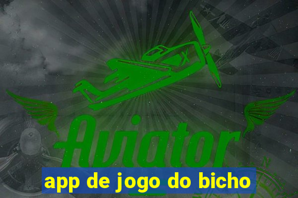 app de jogo do bicho