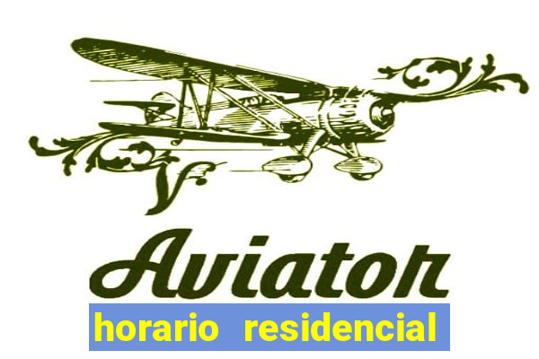 horario residencial das flores