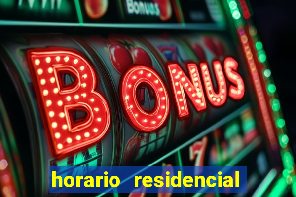 horario residencial das flores