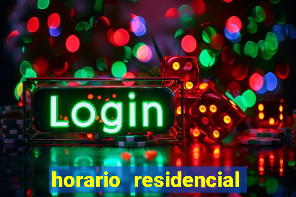 horario residencial das flores