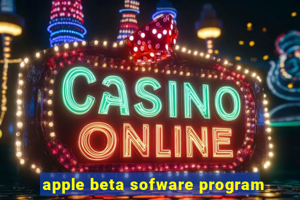 apple beta sofware program