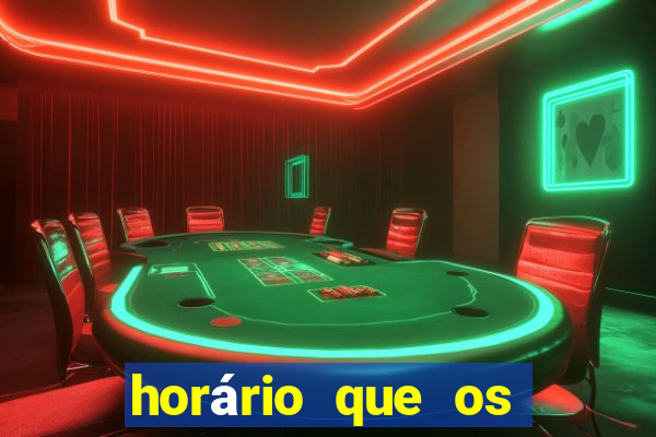 horário que os slots pagam