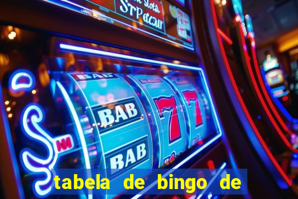 tabela de bingo de 1 a 100