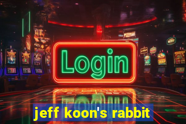 jeff koon's rabbit