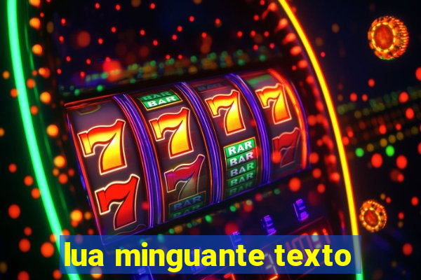 lua minguante texto