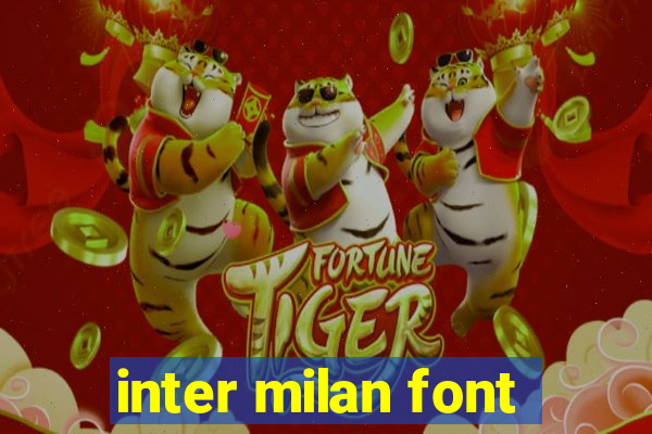 inter milan font