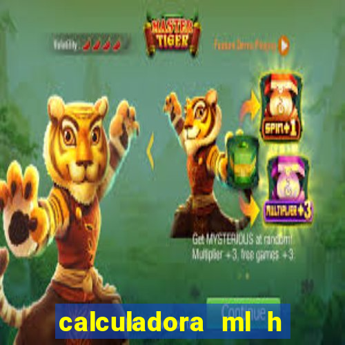 calculadora ml h para mcg kg min