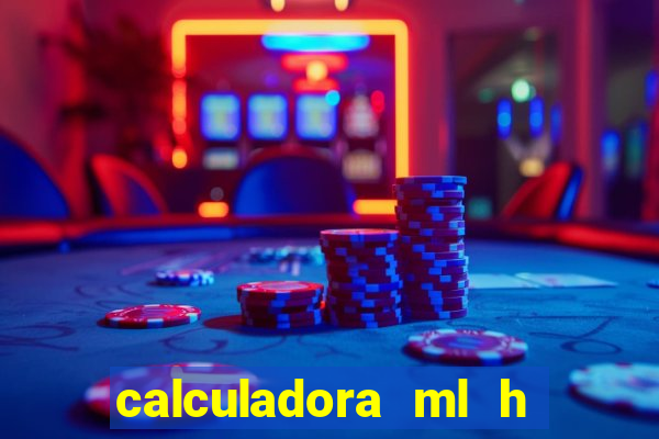 calculadora ml h para mcg kg min