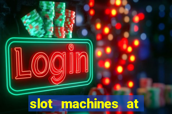 slot machines at mgm springfield