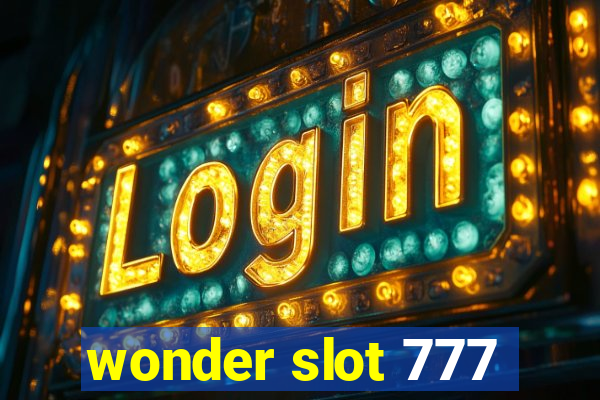 wonder slot 777