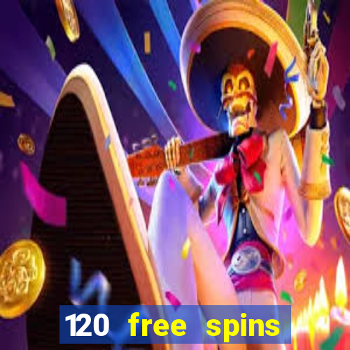 120 free spins online casino promotion