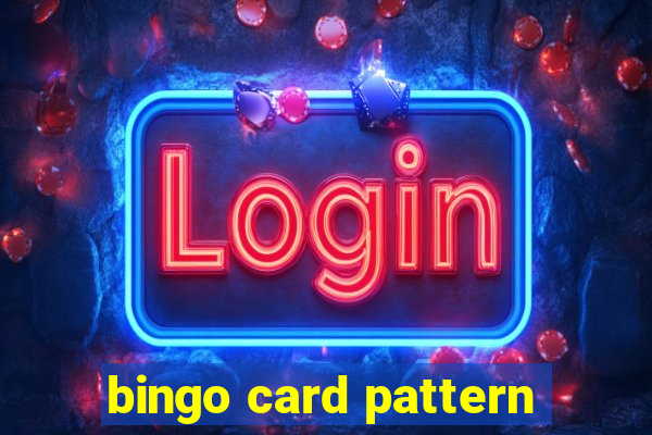 bingo card pattern