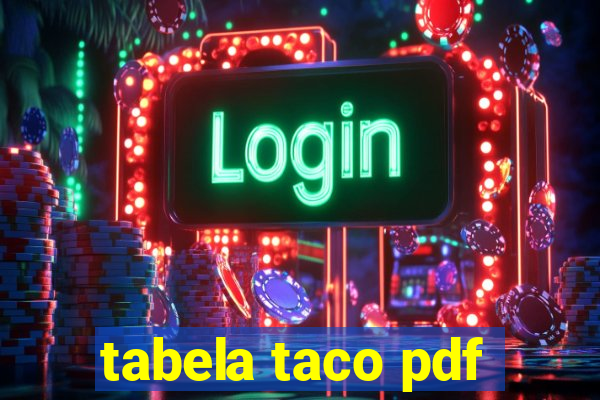 tabela taco pdf