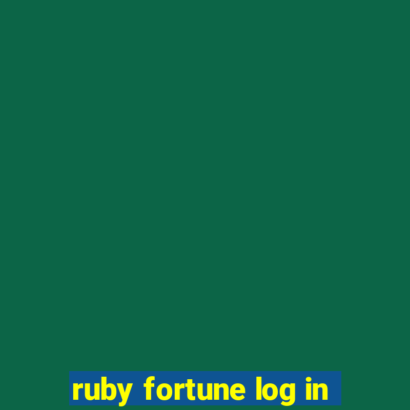 ruby fortune log in