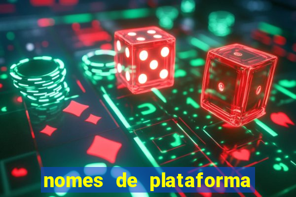 nomes de plataforma de jogos do tigre